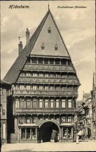 Ak Hildesheim in Niedersachsen, Kunstgewerbehaus, Knochenhauer Amtshaus