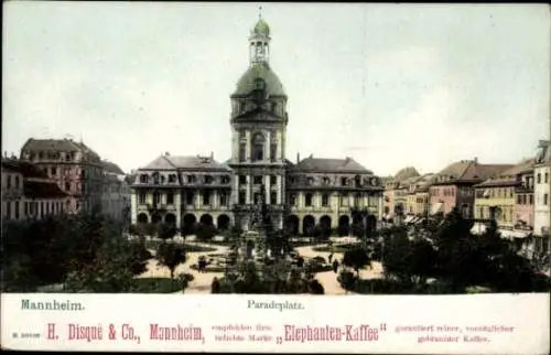 Ak Mannheim in Baden, Paradeplatz