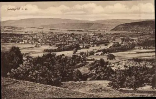 Ak Saalfeld an der Saale Thüringen, Panorama