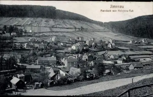 Ak Manebach Ilmenau in Thüringen, Panorama, Blick von Helenens-Ruh