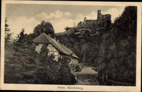 Ak Nörten Hardenberg in Niedersachsen, Blick zur Ruine Hardenberg