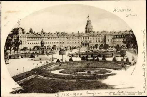 Ak Karlsruhe in Baden, Schloss