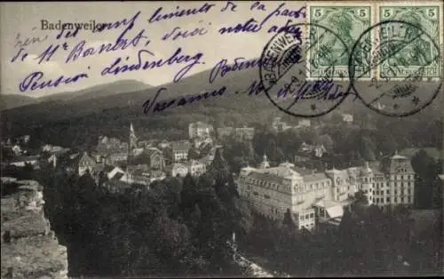 Ak Badenweiler im Schwarzwald, Ortsansicht