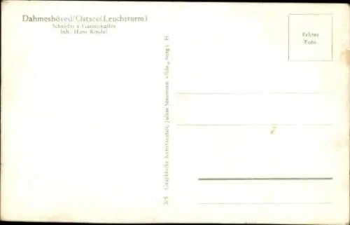 Ak Ostseebad Dahmeshöved Dahme in Holstein, Leuchtturm