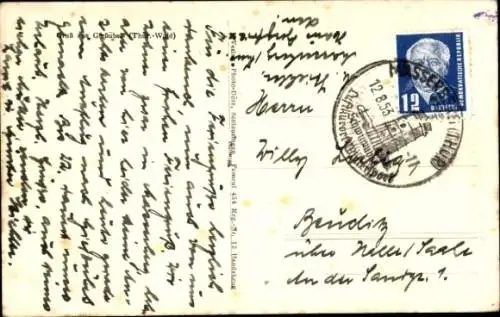 Ak Gießübel in Thüringen, Panorama