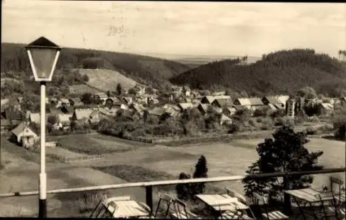 Ak Finsterbergen Friedrichroda im Thüringer Wald, Blick vom Kurhaus, Ortsansicht