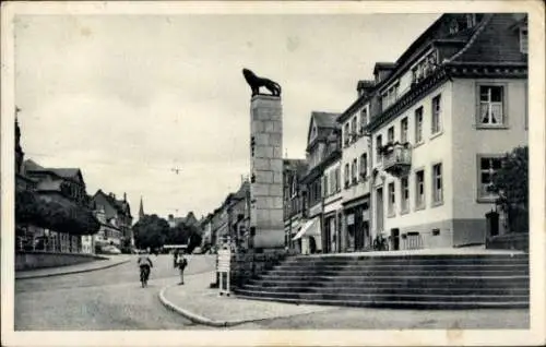 Ak Offenburg in Baden Schwarzwald, Hauptstraße, Kriegerdenkmal