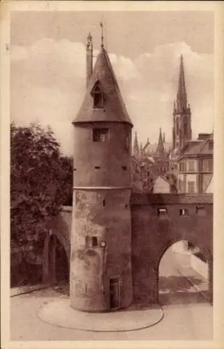 Ak Mulhouse Mülhausen Elsass Haut Rhin, Bollwerk Turm