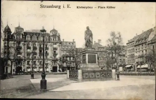 Ak Straßburg Elsass Bas Rhin, Kleberplatz