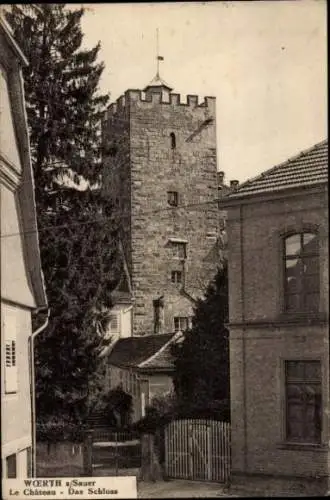 Ak Wœrth sur Sauer Woerth Wörth an der Sauer Elsass Bas Rhin, Schloss