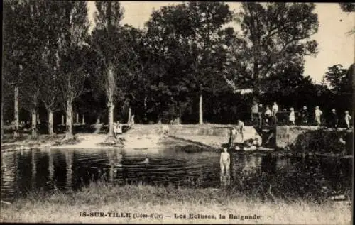 Ak Is sur Tille Côte-d’Or, Schleuse, Baignade