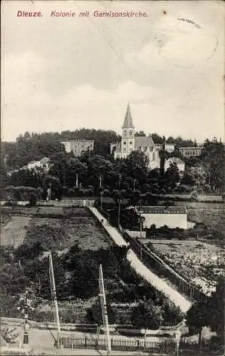 Ak Dieuze Duss Duß Lothringen Moselle, Kolonie, Garnisonskirche