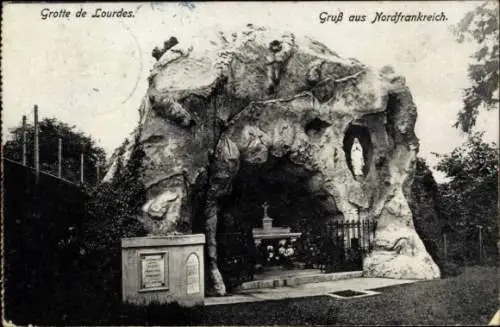 Ak Lourdes Hautes Pyrénées, Grotte