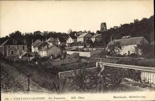 Ak Fontaine le Port Seine et Marne, La Fauvette
