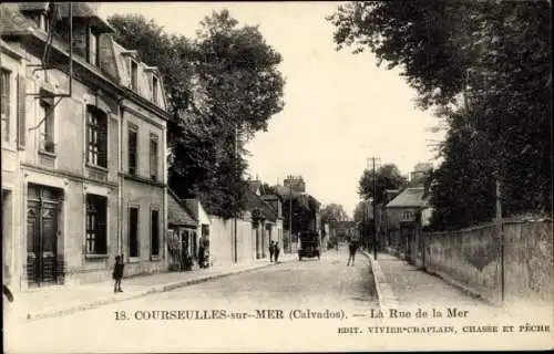 Ak Courseulles sur Mer Calvados, La Rue de la Mer