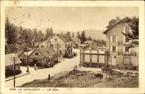 Ak Col de la Schlucht Vosges, Straßenpartie