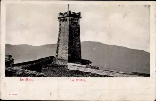 Ak Bourogne Territoire de Belfort, Miotte Turm