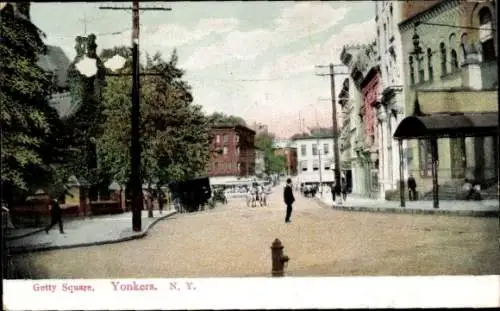 Ak Yonkers New York USA, Getty Square