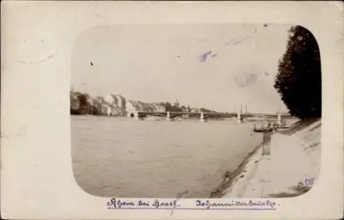 Foto Ak Basel Stadt Schweiz, Johanniterbrücke