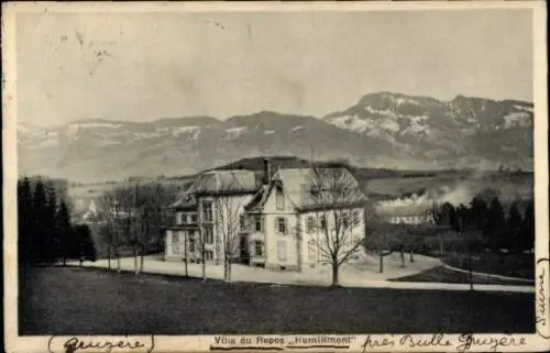 Ak Gruyère Kanton Freiburg, Villa du Repos Humilimont