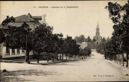 Ak Douera Algier Alger Algerien, Avenue du 4 Septembre