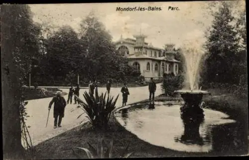 Ak Mondorf les Bains Bad Mondorf Luxemburg, Park