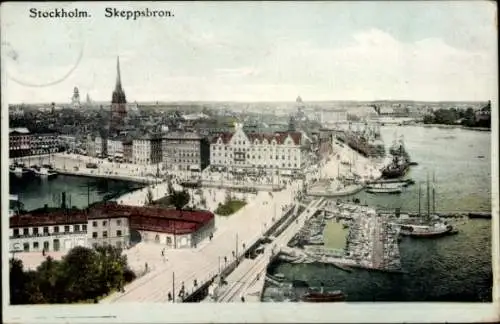 Ak Stockholm Schweden, Skeppsbron