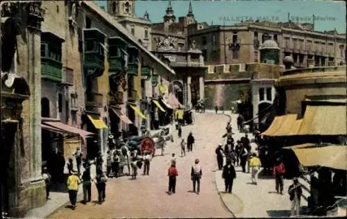 Ak Valletta Malta, Strada Marina