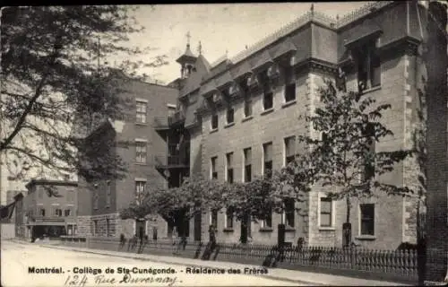 Ak Montreal Québec Kanada, College de Sainte Cunegonde, Residence des Freres