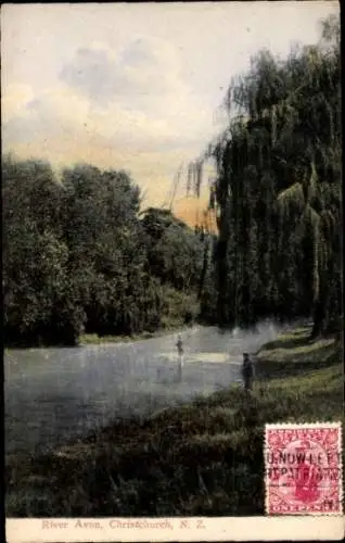 Ak Christchurch Neuseeland, Avon Fluss