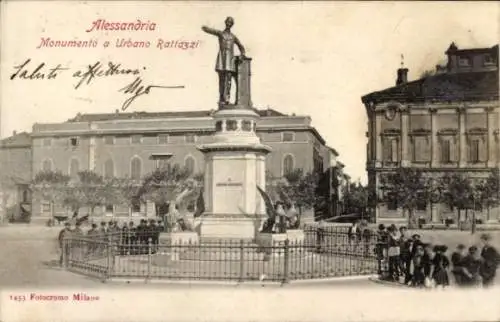 Ak Alessandria Piemonte, Monumento a Urbano Rattazzi