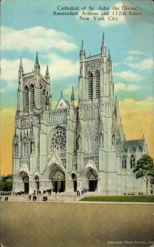 Ak New York City USA, Kathedrale von St. John the Divine