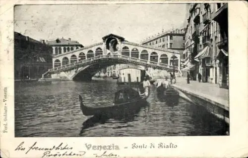 Ak Venezia Venedig Veneto, Ponte di Rialto