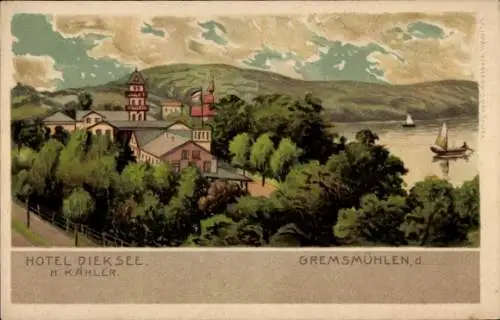 Künstler Litho Gremsmühlen, Hotel Dieksee