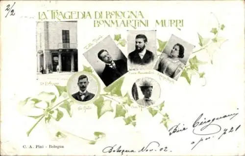 Ak Bologna Emilia Romagna, La Tragedia, Bonmartini Murri