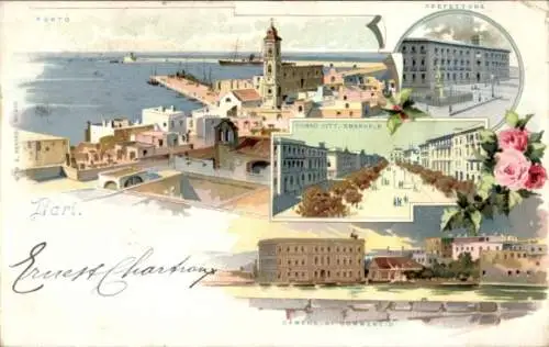 Litho Bari Puglia, Porto, Corso Vittorio Emanuele, Camera di Commercio
