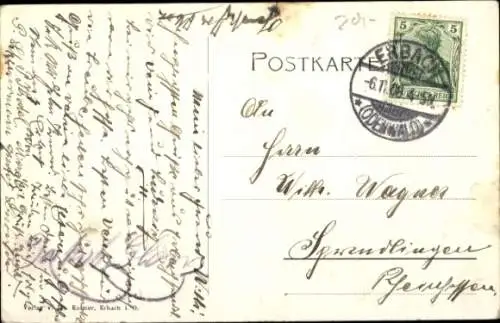 Ak Erbach im Odenwald Hessen, Städtel, Straßenpartie, Kinder