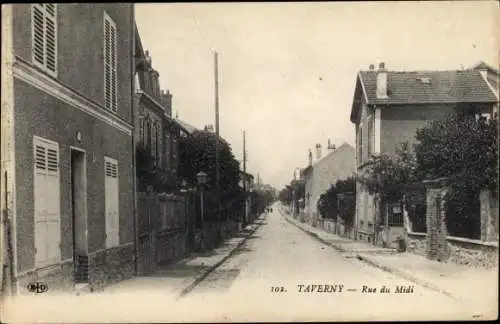 Ak Taverny Val-d’Oise, Rue du Midi