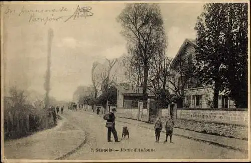 Ak Sannois Val d’Oise, Route d'Aubonne