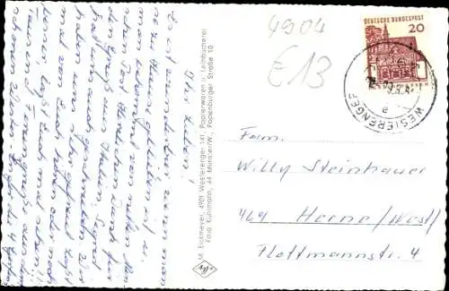 Ak Westerenger Enger in Ostwestfalen, Kirche, Park, Kinderspielplatz