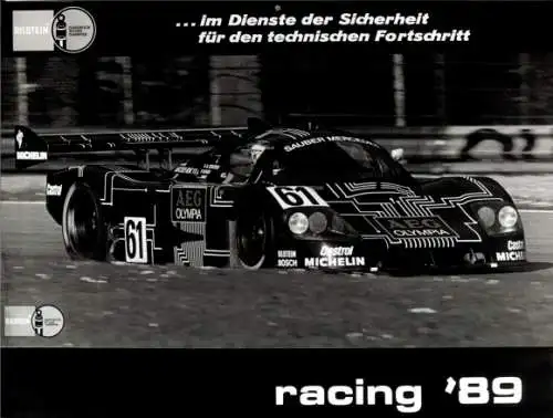 Foto Rennauto, Bilstein Racing 1989, Sauber-Mercedes