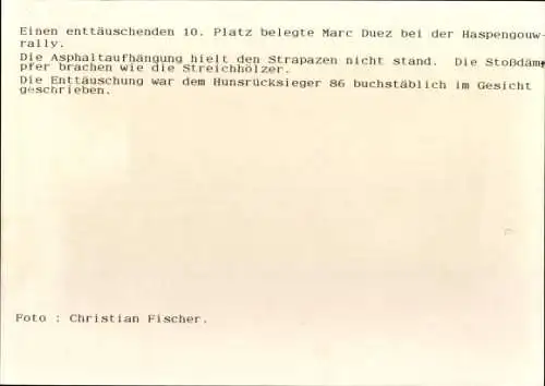 Foto Motorrennsport, Marc Duez, Haspengouw-Rally, BMW