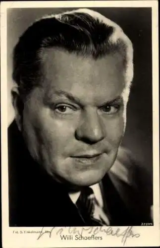 Ak Schauspieler Willi Schaeffers, Portrait, Autogramm