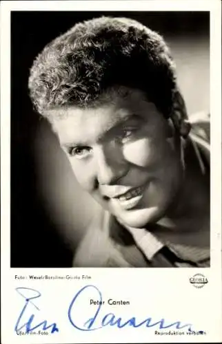 Ak Schauspieler Peter Carsten, Portrait, Autogramm, Gloria Film, Krach um Jolanthe
