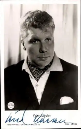 Ak Schauspieler Peter Carsten, Portrait, Autogramm
