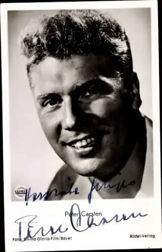 Ak Schauspieler Peter Carsten, Portrait, Autogramm