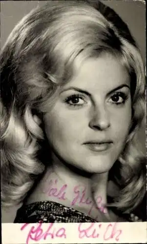 Foto Schauspielerin Petra Lück, Portrait, Autogramm