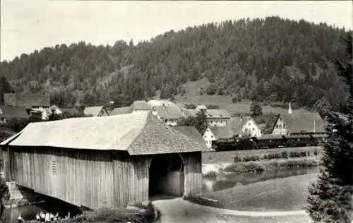 Foto Ak Schweizer Eisenbahn, Mettlenbrücke