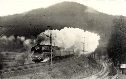Foto Ak Deutsche Eisenbahn, Dampflok