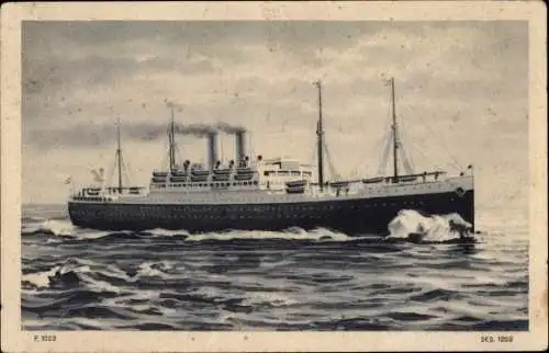 Ak Passagierdampfer der Hamburg-Amerika-Linie, HAPAG